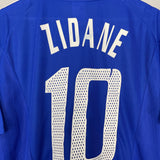 2002/04 FRANCE ZIDANE #10 HOME SHIRT (L) ADIDAS