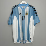 2002/04 ARGENTINA VERON #11 HOME SHIRT (XL) ADIDAS