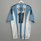 2002/04 ARGENTINA VERON #11 HOME SHIRT (XL) ADIDAS