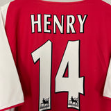 2002/04 ARSENAL HENRY #14 HOME SHIRT (XL) NIKE