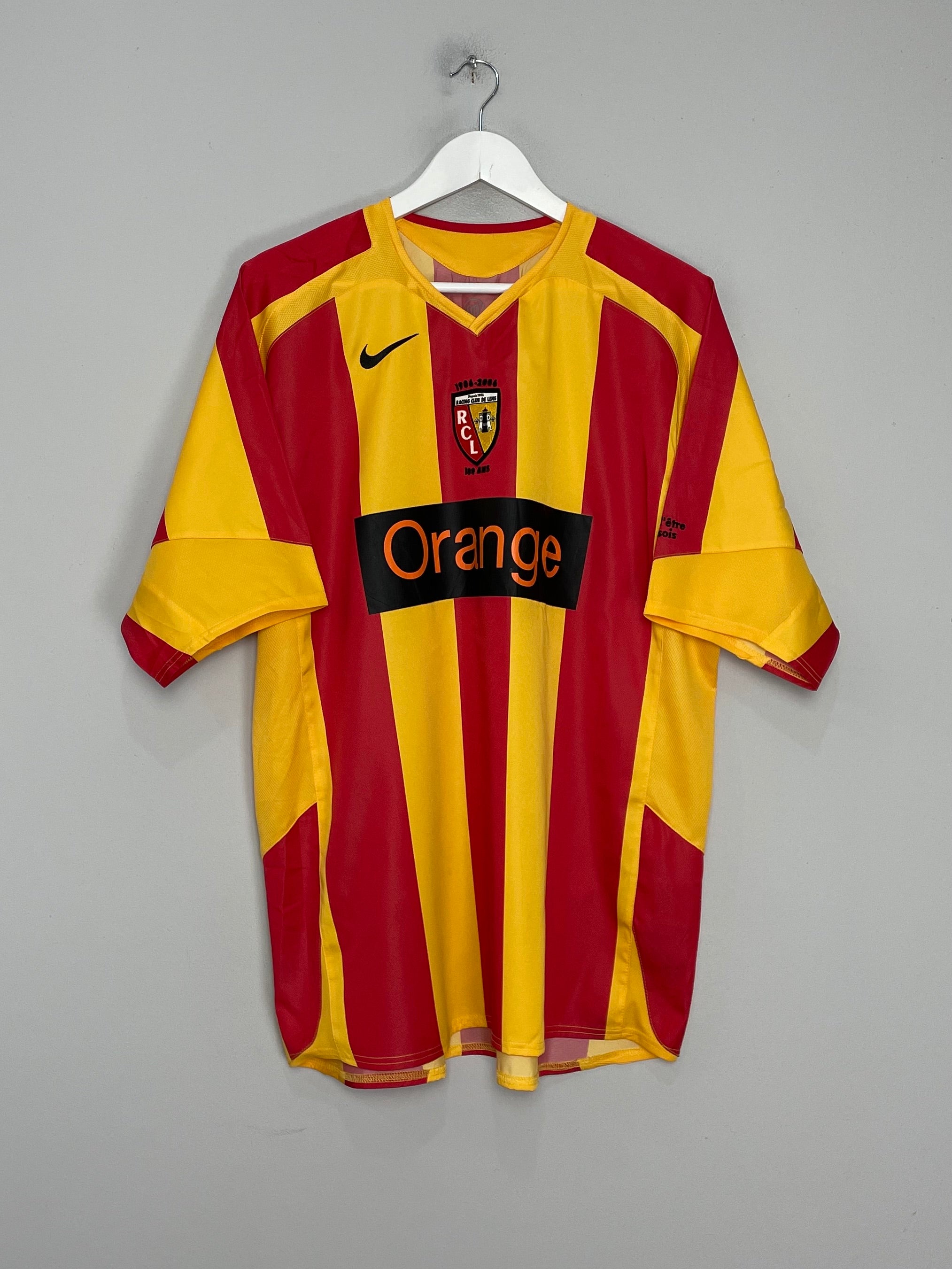 2005/06 RC LENS *CENTENARY* HOME SHIRT (XL) NIKE