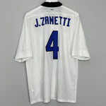 2011/12 INTER MILAN J.ZANETTI #4 AWAY SHIRT (XL) NIKE