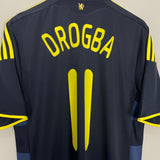 2009/10 CHELSEA DROGBA #11 AWAY SHIRT (M) ADIDAS