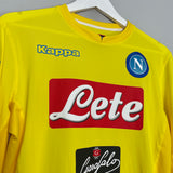 2017/18 NAPOLI AUTHENTIC L/S AWAY SHIRT (L) KAPPA