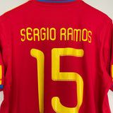 2010/11 SPAIN SERGIO RAMOS #15 HOME SHIRT (XL) ADIDAS