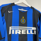 2004/05 INTER MILAN ADRIANO #10 HOME SHIRT (L) NIKE