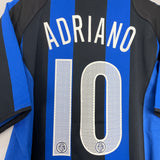 2004/05 INTER MILAN ADRIANO #10 HOME SHIRT (L) NIKE