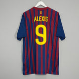 Image of the Barcelona Alexis shirt from the 2011/12 season