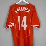 2004/05 NETHERLANDS SNEIJDER #14 HOME SHIRT (XL) NIKE