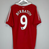 2010/11 MANCHESTER UNITED BERBATOV #9 HOME SHIRT (XL) NIKE