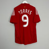 2008/10 LIVERPOOL TORRES #9 HOME SHIRT (L) ADIDAS