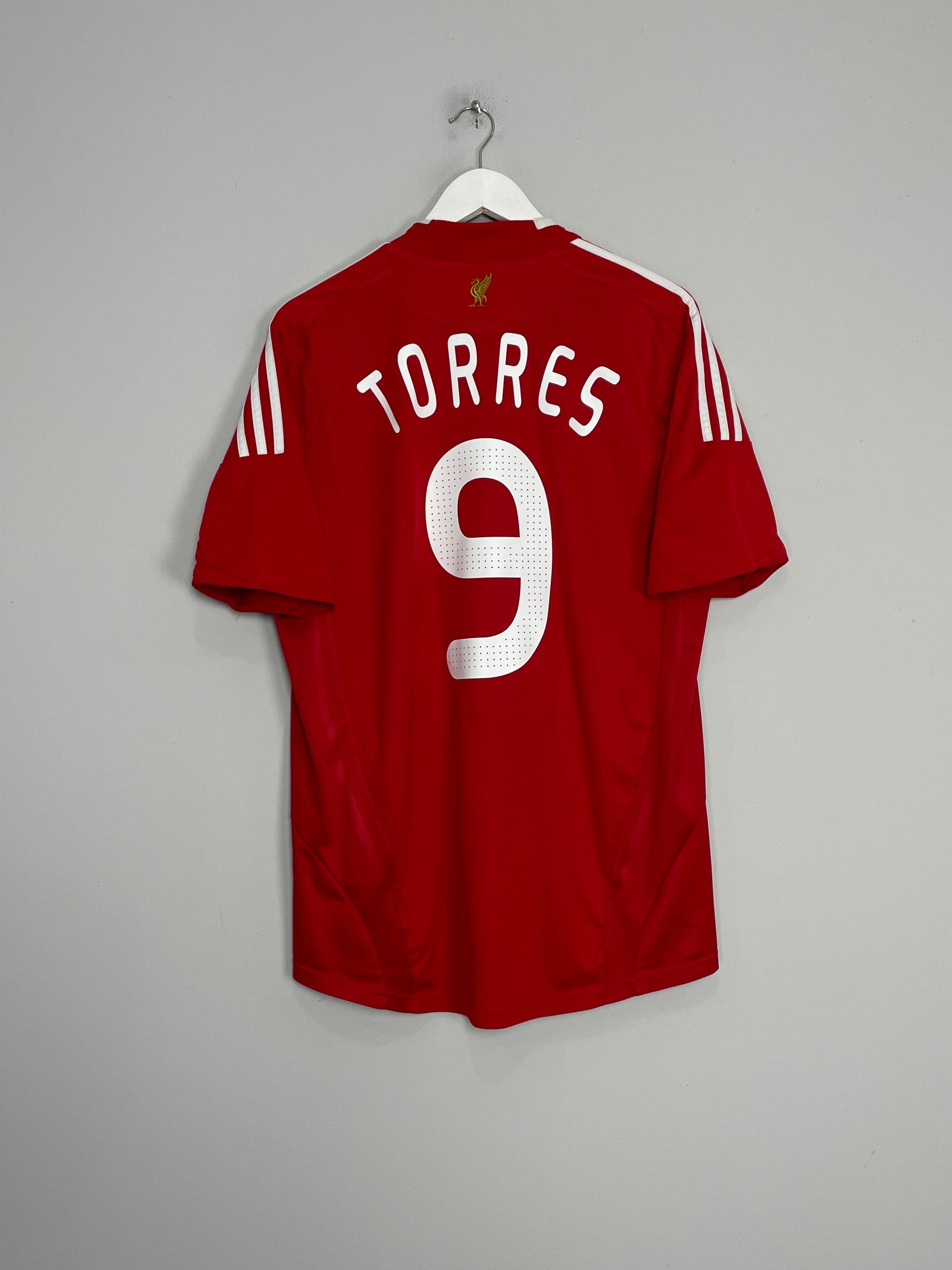 2008/10 LIVERPOOL TORRES #9 HOME SHIRT (L) ADIDAS