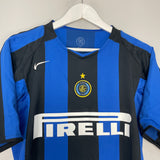 2004/05 INTER MILAN ADRIANO #10 HOME SHIRT (M) NIKE