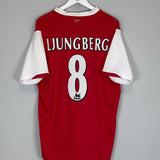 2006/08 ARSENAL LJUNGBERG #8 HOME SHIRT (XL) NIKE