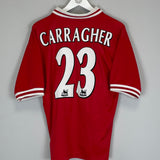 1996/98 LIVERPOOL CARRAGHER #23 HOME SHIRT (M) REEBOK