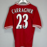 1996/98 LIVERPOOL CARRAGHER #23 HOME SHIRT (M) REEBOK