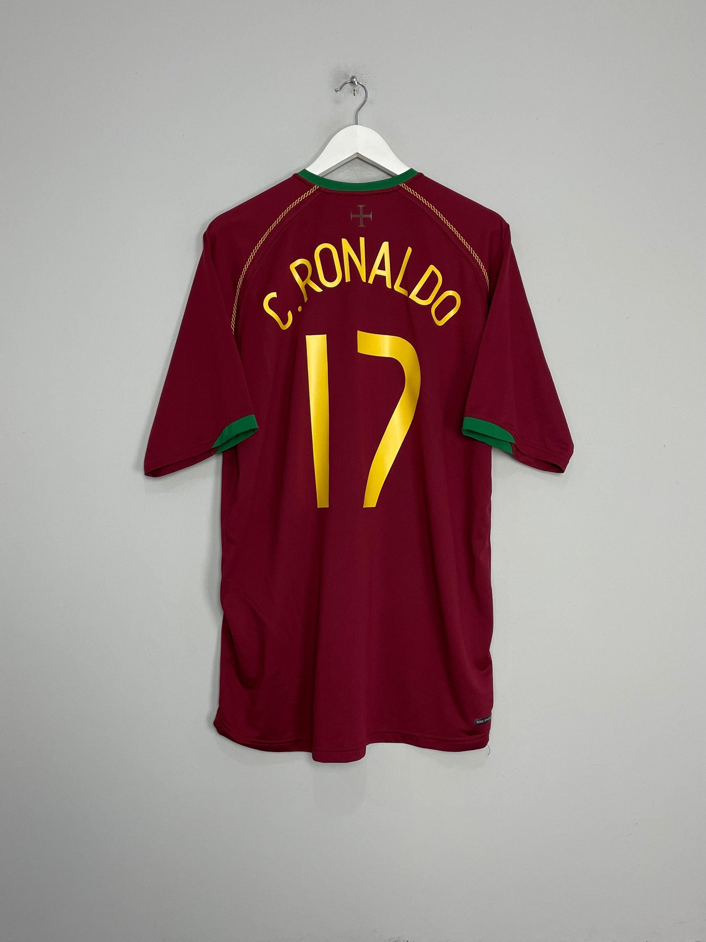 2006/08 PORTUGAL C.RONALDO #17 HOME SHIRT (XXL) NIKE