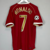 2006/07 MANCHESTER UNITED RONALDO #7 C/L HOME SHIRT (L) NIKE