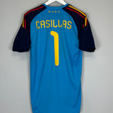 2010/11 SPAIN I.CASILLAS #1 GK SHIRT (M) ADIDAS