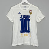 2014/15 REAL MADRID 'LA DECIMA' T-SHIRT (S) ADIDAS