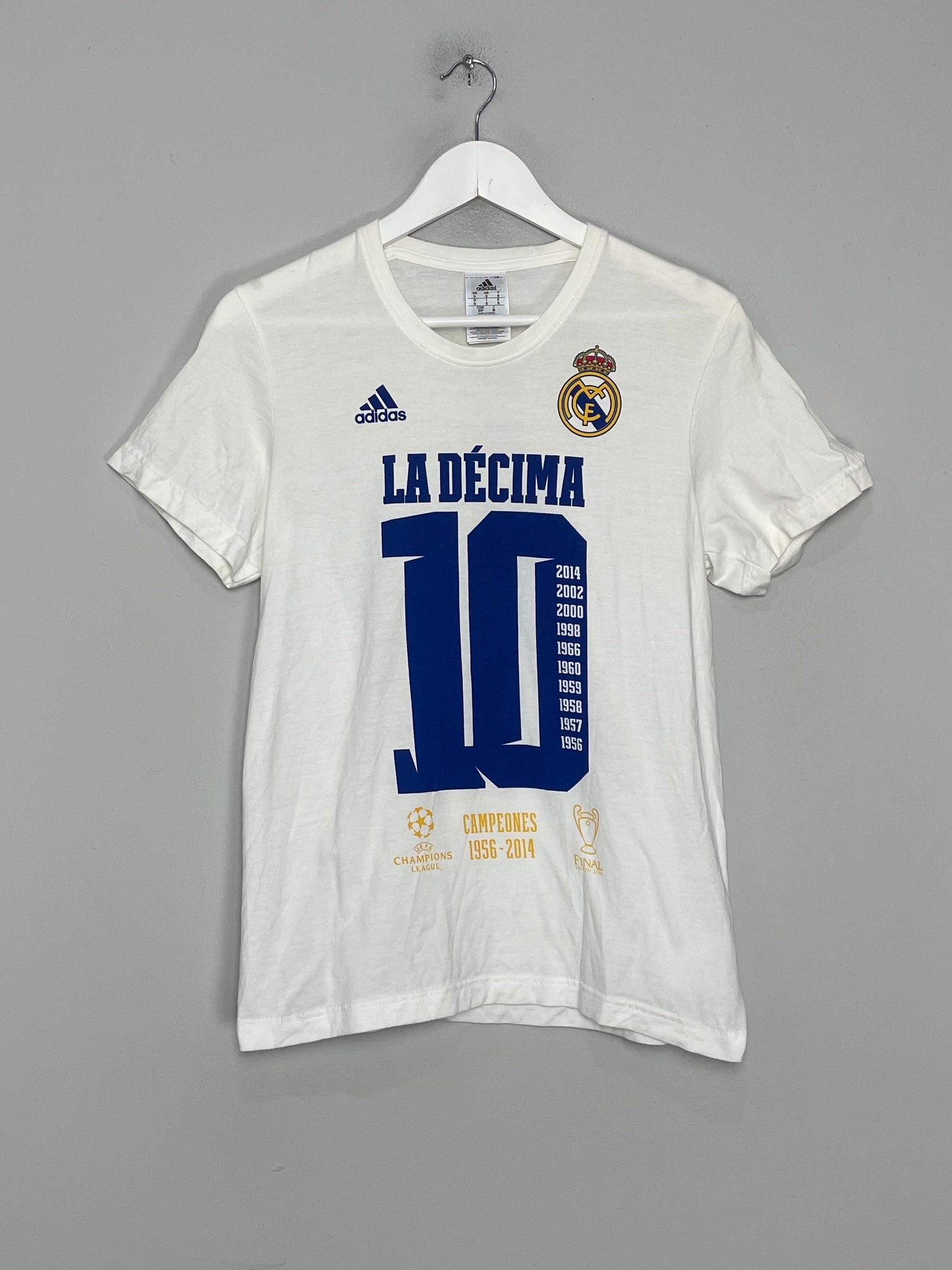 2014/15 REAL MADRID 'LA DECIMA' T-SHIRT (S) ADIDAS