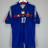 2004/06 FRANCE ZIDANE #10 *BNWT* HOME SHIRT (L) ADIDAS