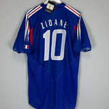 2004/06 FRANCE ZIDANE #10 *BNWT* HOME SHIRT (L) ADIDAS