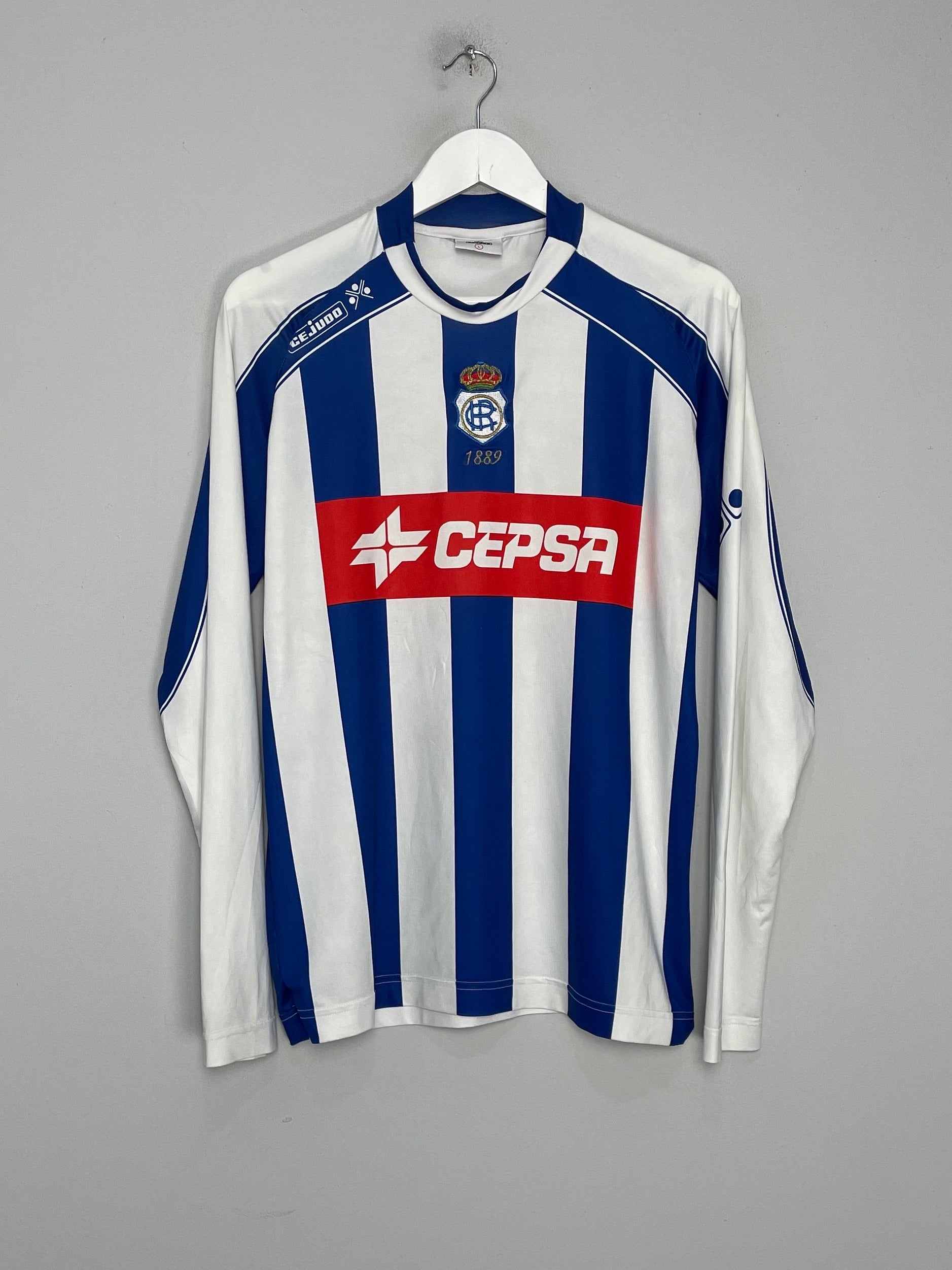 2006/07 RECREATIVO HUELVA L/S HOME SHIRT (L) CEJUDO