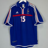 2000/02 FRANCE THURAM #15 HOME SHIRT (XL) ADIDAS