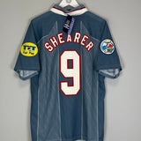 1996/97 ENGLAND SHEARER #9 *BNWT* AWAY SHIRT (L) UMBRO