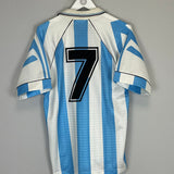 1995/96 ARGENTINA #7 HOME SHIRT (L) ADIDAS