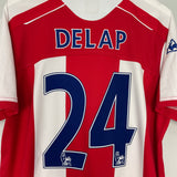 2008/09 STOKE CITY DELAP #24 HOME SHIRT (L) LE COQ