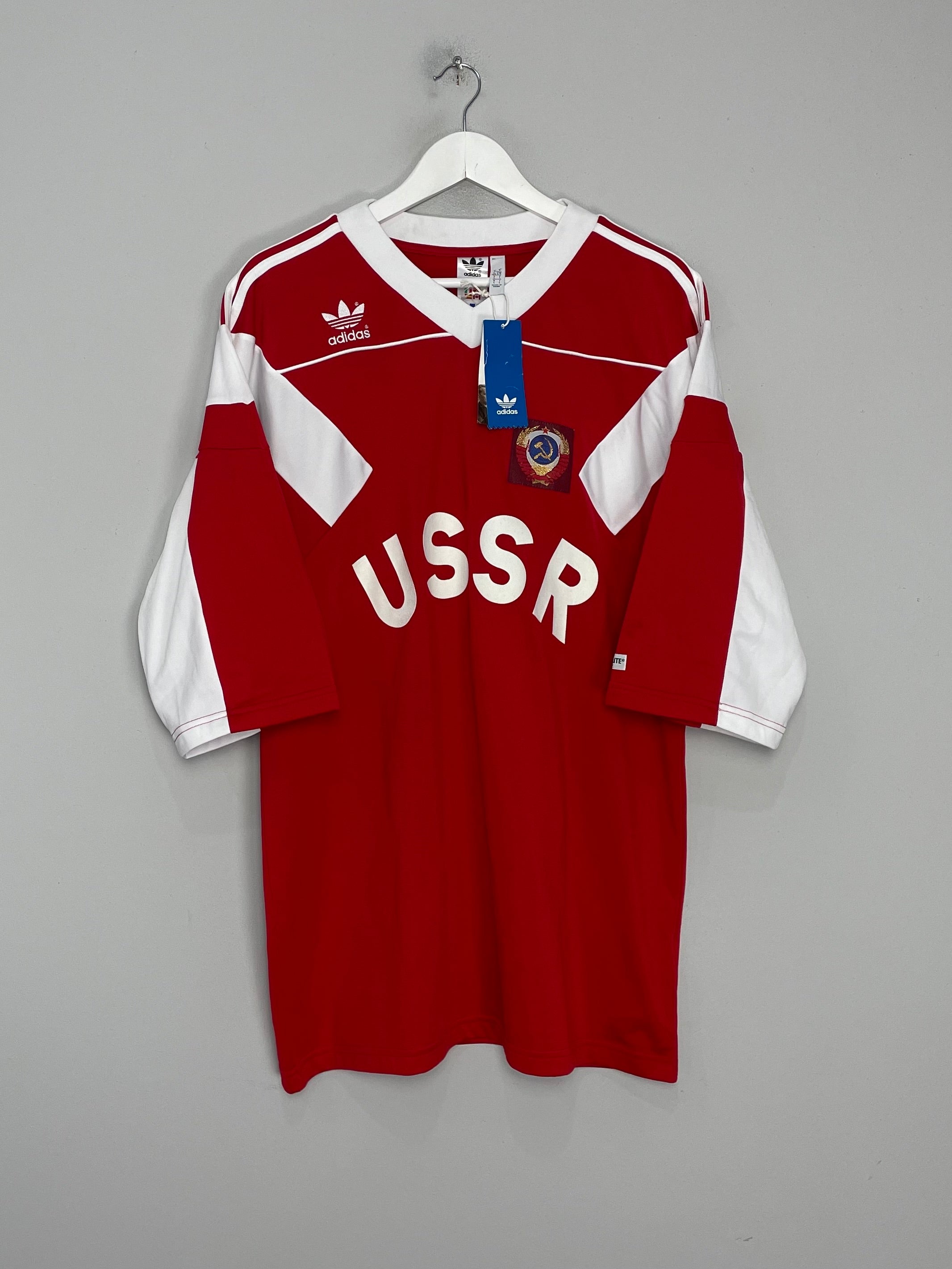 1990/91 SOVIET UNION *BNWT* RE-ISSUE HOME SHIRT (L) ADIDAS ORIGINALS