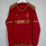 2015/16 NOTTINGHAM FOREST OSBORN #38 L/S HOME SHIRT (XL) ADIDAS