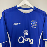 2005/06 EVERTON FERGUSON #9 HOME SHIRT (L) UMBRO