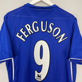 2005/06 EVERTON FERGUSON #9 HOME SHIRT (L) UMBRO