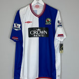 2009/10 BLACKBURN ROVERS DIOUF #18 *BNWT* HOME SHIRT (XL) UMBRO