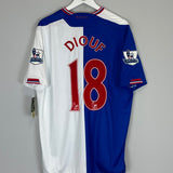 2009/10 BLACKBURN ROVERS DIOUF #18 *BNWT* HOME SHIRT (XL) UMBRO