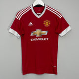 2015/16 MANCHESTER UNITED FELLAINI #27 HOME SHIRT (S) ADIDAS