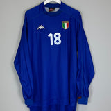 1998/99 ITALY (BAGGIO) #18 L/S HOME SHIRT (XL) KAPPA