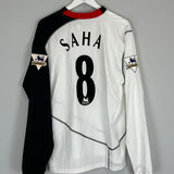 2003/05 FULHAM SAHA #8 L/S HOME SHIRT (L) PUMA