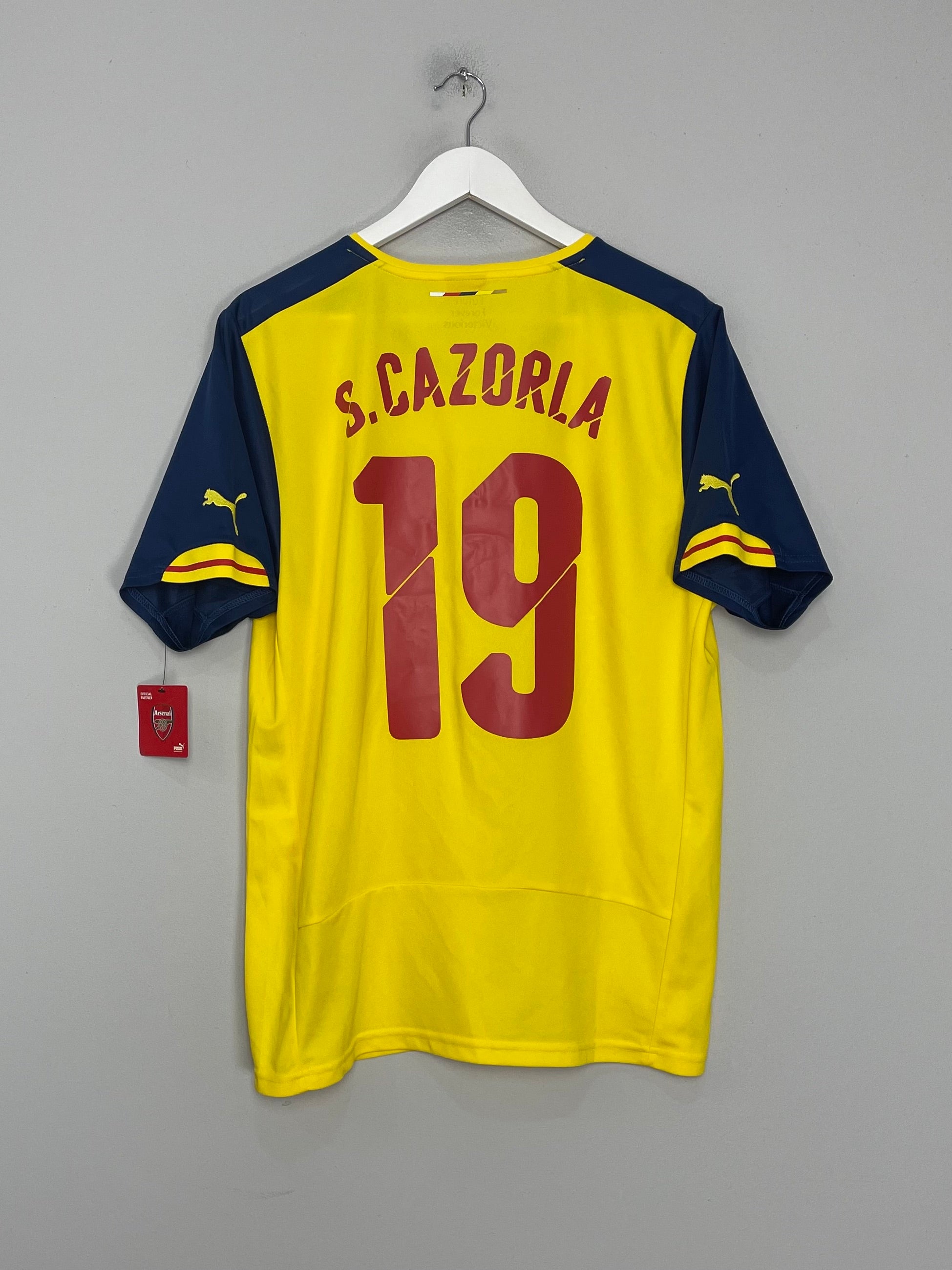 2014/15 ARSENAL S.CAZORLA #19 *BNWT* AWAY SHIRT (L) PUMA