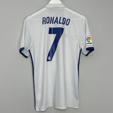 2016/17 REAL MADRID RONALDO #7 HOME SHIRT (M) ADIDAS