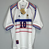 1998/00 FRANCE ZIDANE #10 BNWT** AWAY SHIRT (L) ADIDAS