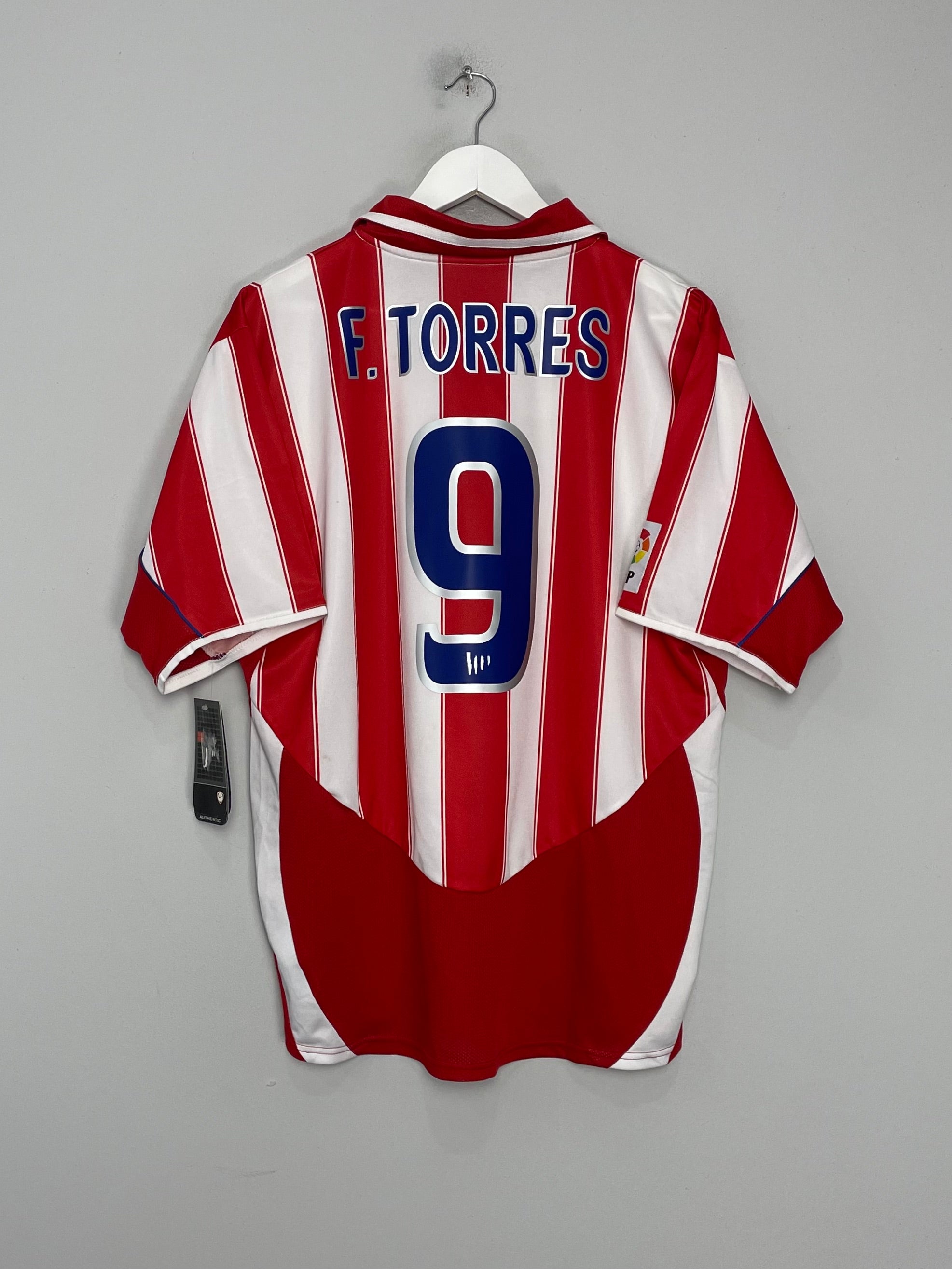 2003/04 ATLETICO MADRID F.TORRES #9 *BNWT* HOME SHIRT (L) NIKE