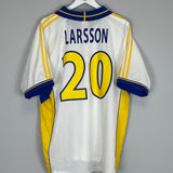 2000/01 SWEDEN LARSSON #7 AWAY SHIRT (XL) ADIDAS