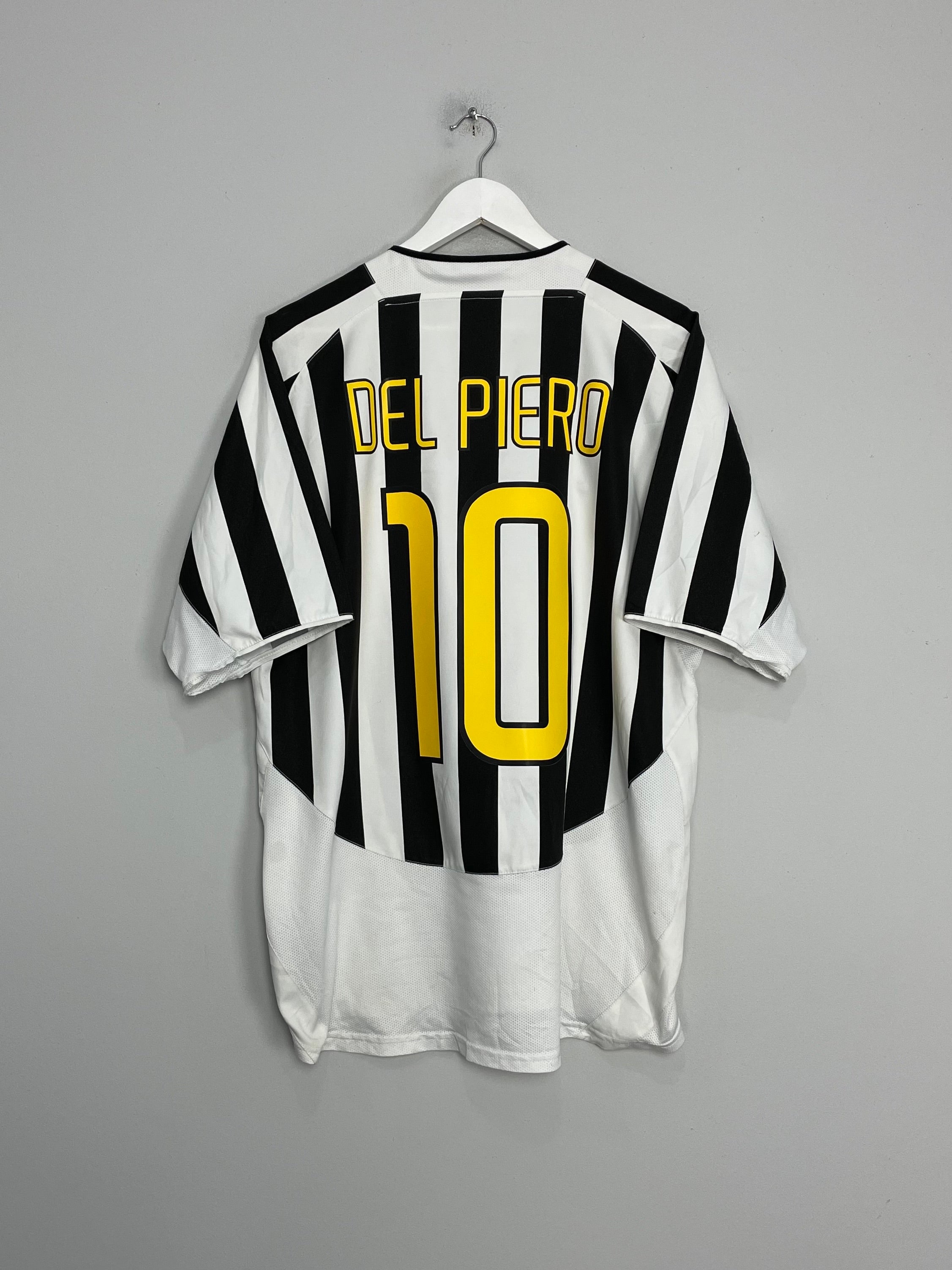 2003/04 JUVENTUS DEL PIERO #10 HOME SHIRT (XL) NIKE