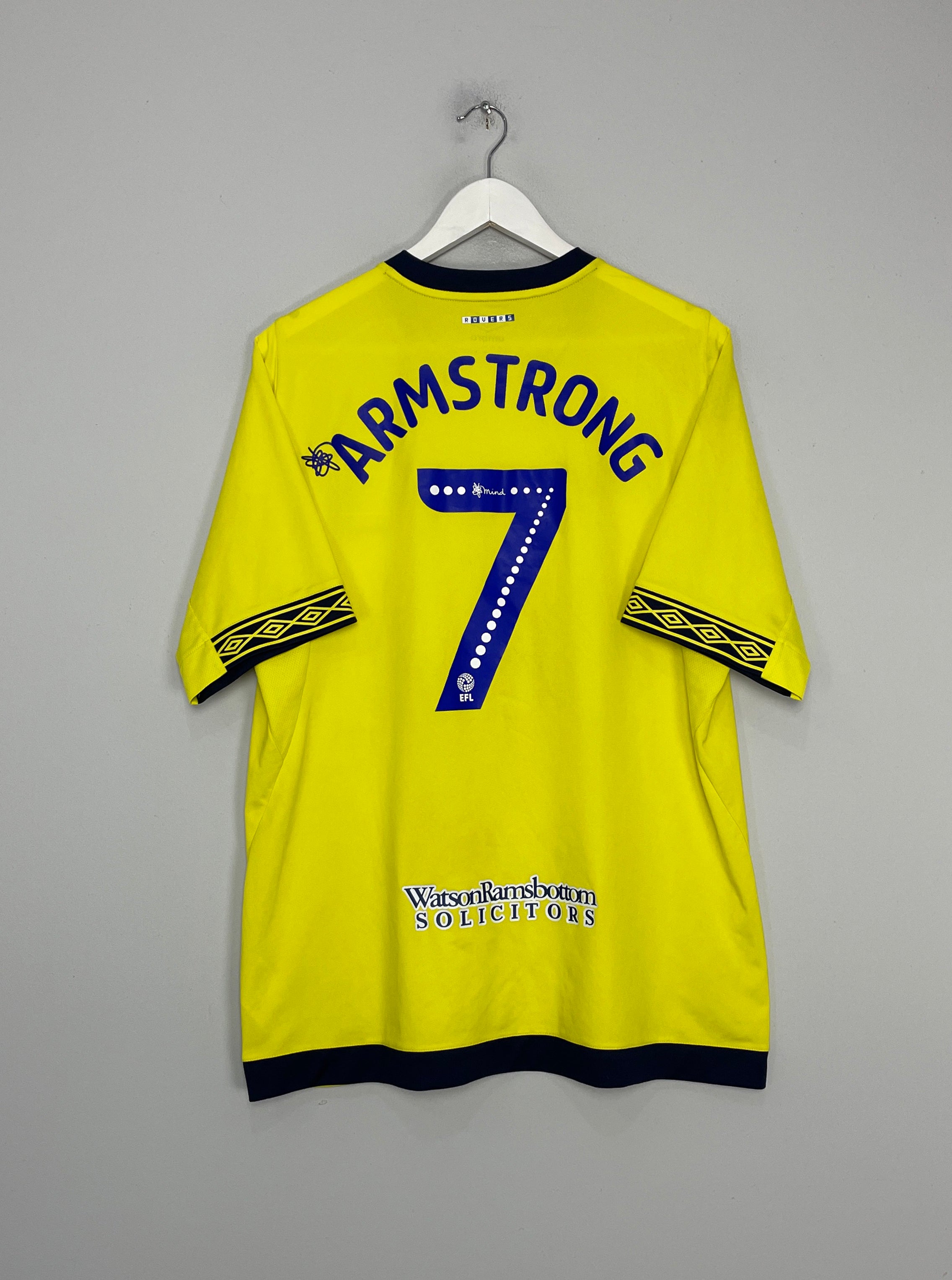 2018/19 BLACKBURN ROVERS ARMSTRONG #7 AWAY SHIRT (XL) UMBRO