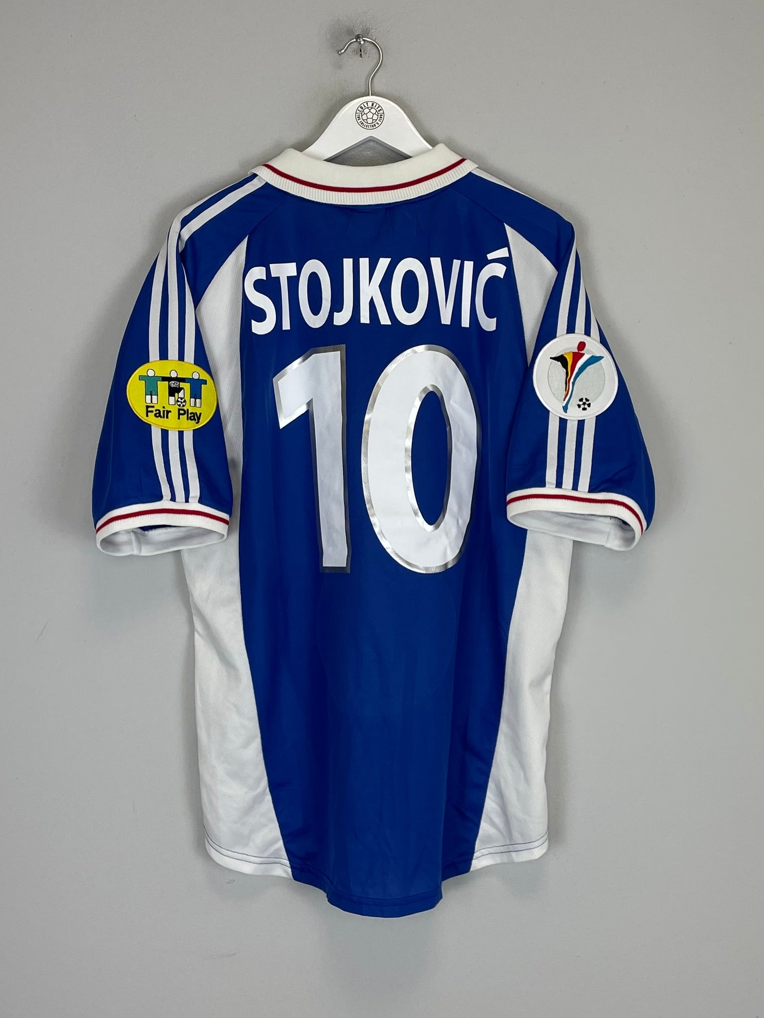 2000/01 YUGOSLAVIA STOJKOVIC #10 HOME SHIRT (L) ADIDAS