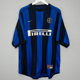 1999/00 INTER MILAN RONALDO #9 HOME SHIRT (XL) NIKE